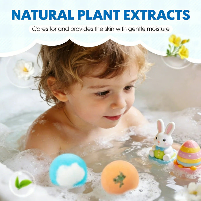 🔥🛁 Naravne kopalne bombe za otroke z mega mehurčki in presenečenjem v notranjosti 🥚✨12 kosov [1 paket]-SI