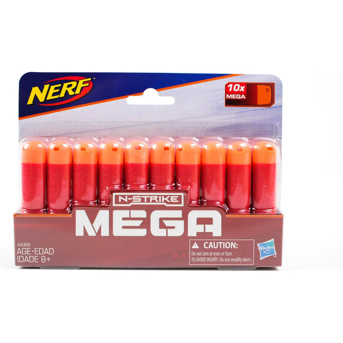 Nerf A4368AS00 Official N-Strike Elite Mega Series 10-Dart Refill Piece,, Red