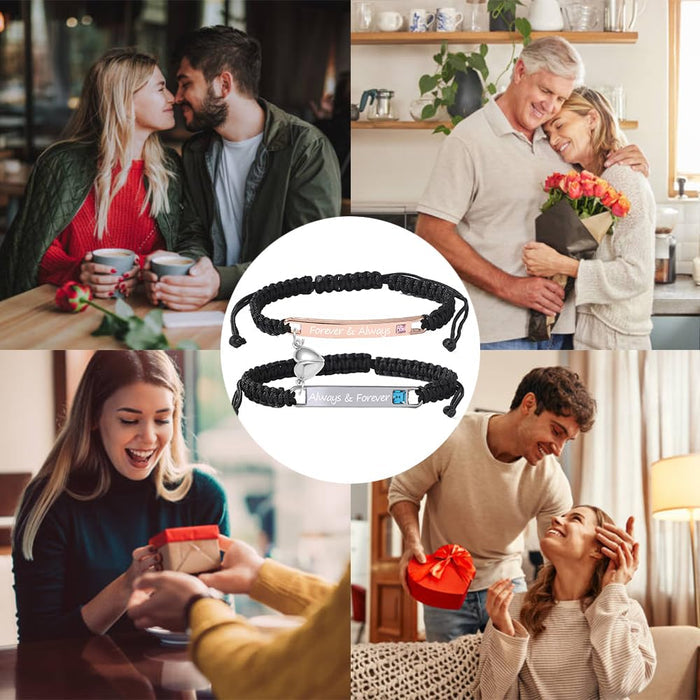 🔥OFERTA ESPECIAL - 50% DE DESCUENTO🔥 Conjunto de pulseras trenzadas ajustables con forma de corazón-ES