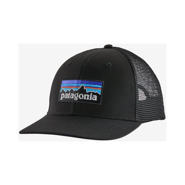 Patagonia P-6 Logo Trucker Hat - Black
