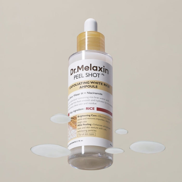 Dr.Melaxin Peel Shot Exfoliating White Rice Ampoule [80ml] | La Cosmetique