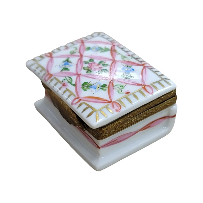 Another view of the Pink Ribbon Keepsake Limoges trinket box