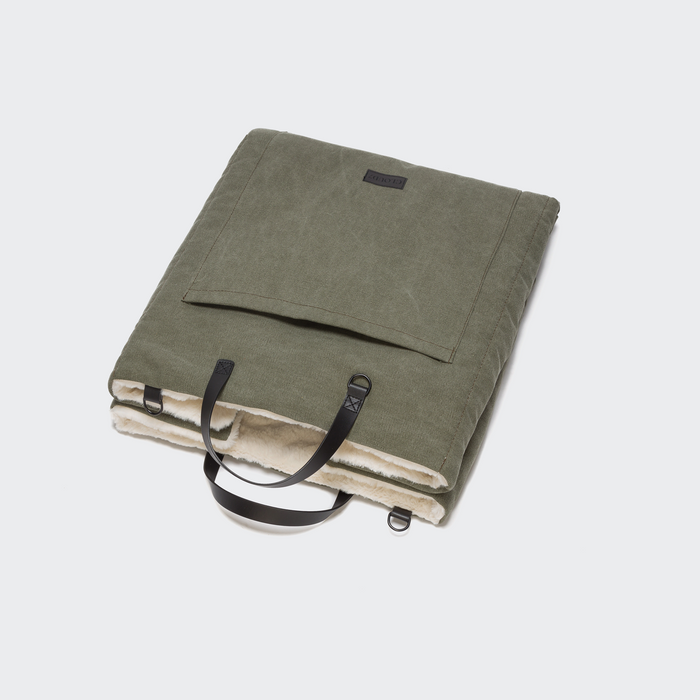[Pre Order] Cloud7 Travel Dog Bed: Canvas Olive