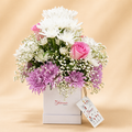 Pretty Pastels - Imported Pink Roses and Chrysanthemums
