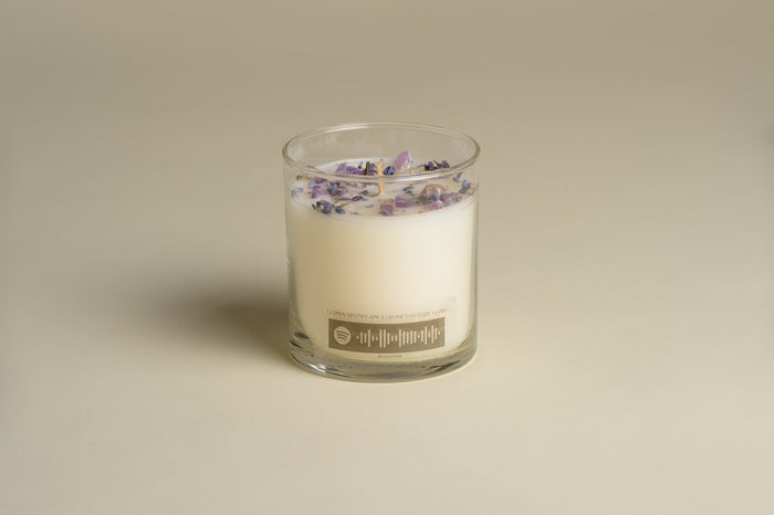 #PurpleRain Luxury Candle with Playlist - ships directly from maker