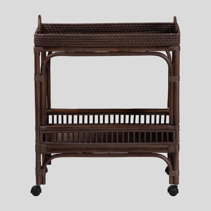 Renato Rattan Wine Cart by bali & pari — overall view