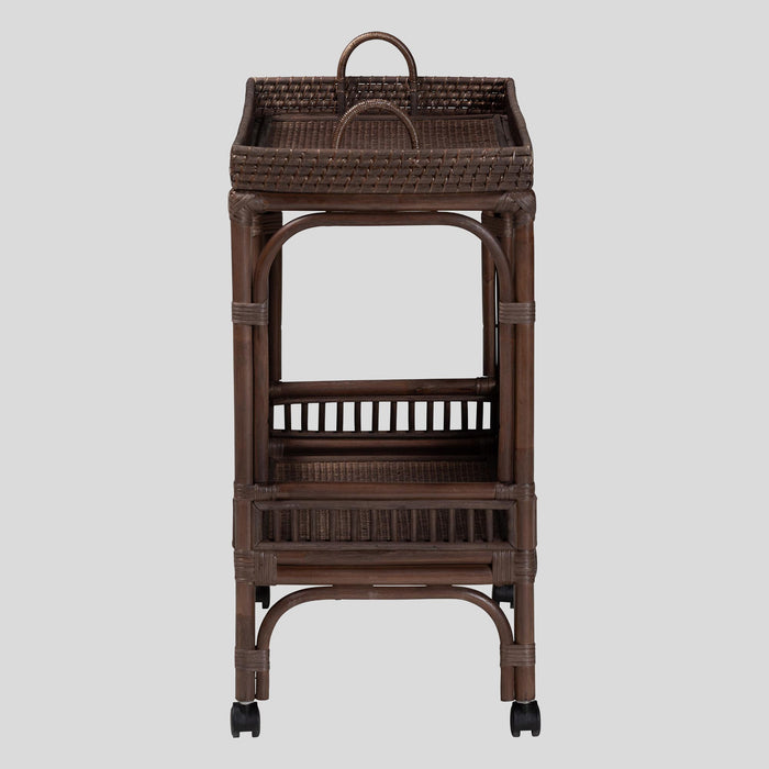 Renato Rattan Wine Cart by bali & pari — overall view