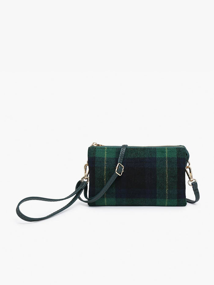 Riley Plaid Crossbody/Wristlet - 3 Styles