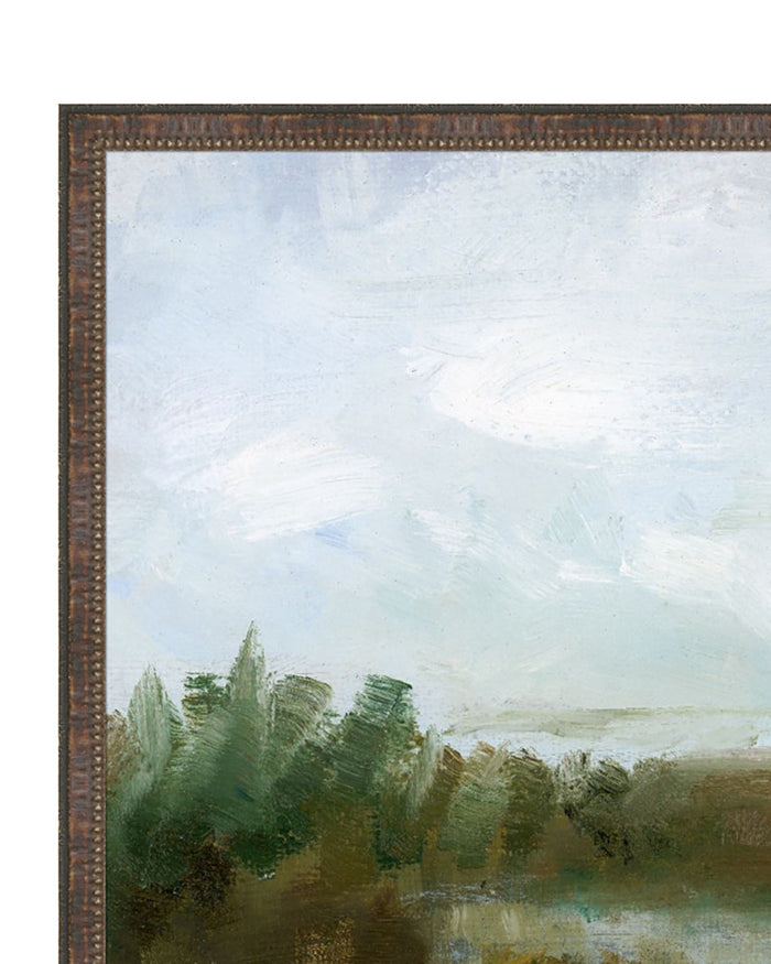 River Landscape Art Print by Splendus