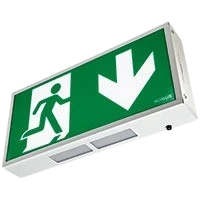 Robus R8EMLP4D-01 4W Exit Box - LiFePO4 - c/w Down Legend White
