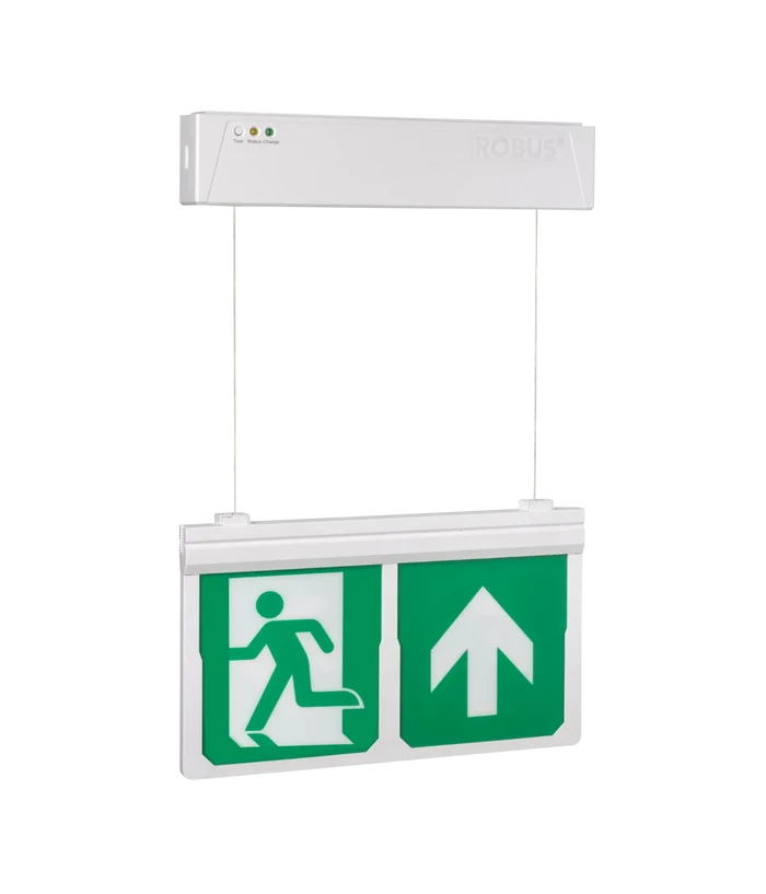 Robus RBE4DT-01 BLADE EXPRESS DUAL TEST 3.5W Suspended Exit Sign IP20 White