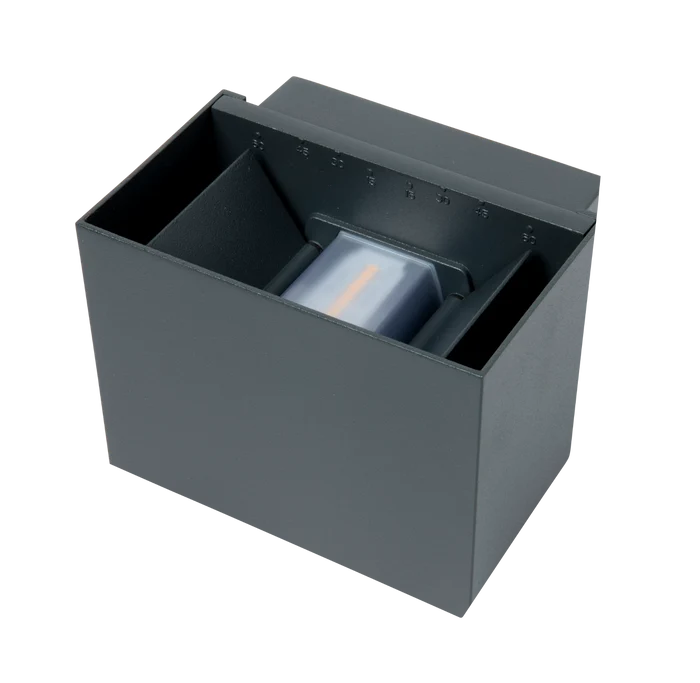 Robus RMX1030-25 MAXEWELL 10W Adjustable Up/ Down Wall Light IP65 3000K Dark Grey