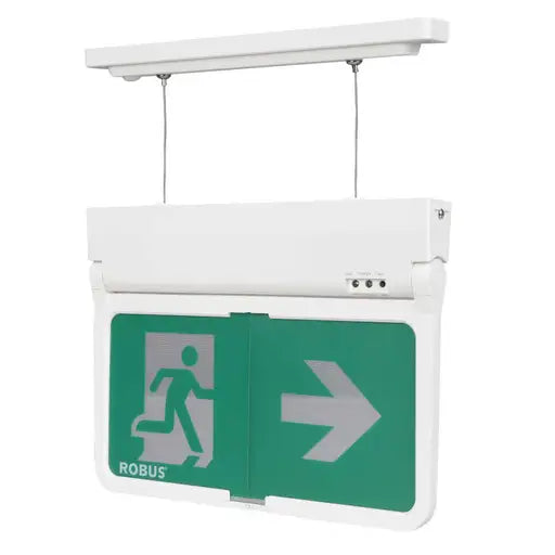 Robus RSP3DT-01 SWISS PLUS Dual Test 2.5W Maintained Emergency Exit Blade with Multiple Mounting Options