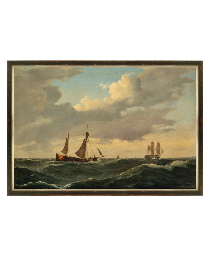 Sailboats Art Print by Splendus