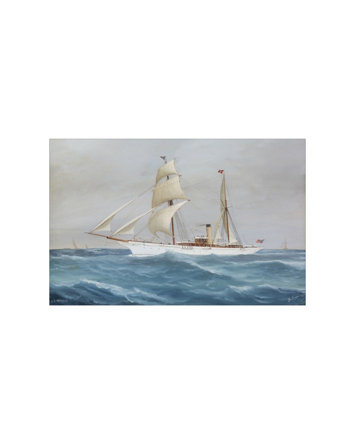 Sailboats II Art Print by Splendus