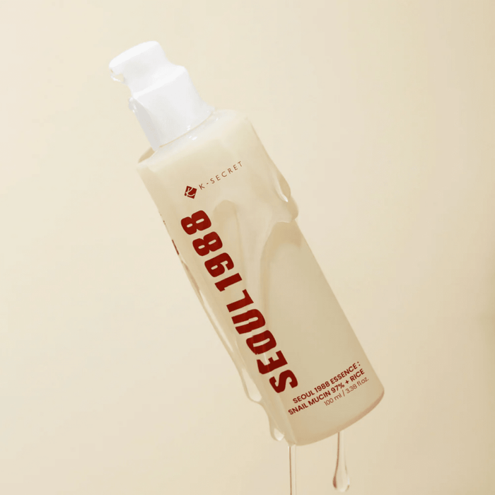 K - Secret Seoul 1988 Essence : Snail Mucin 97% + Rice 100ml | La Cosmetique