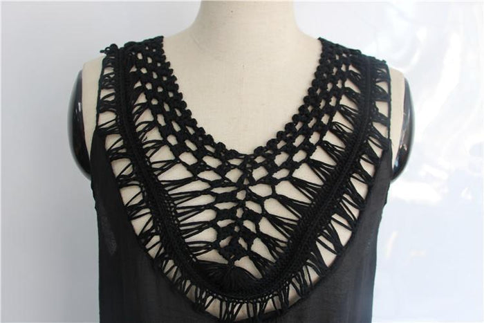 Sexy Tassel Sleeveless Beach Swimwear Bikini Cover Up