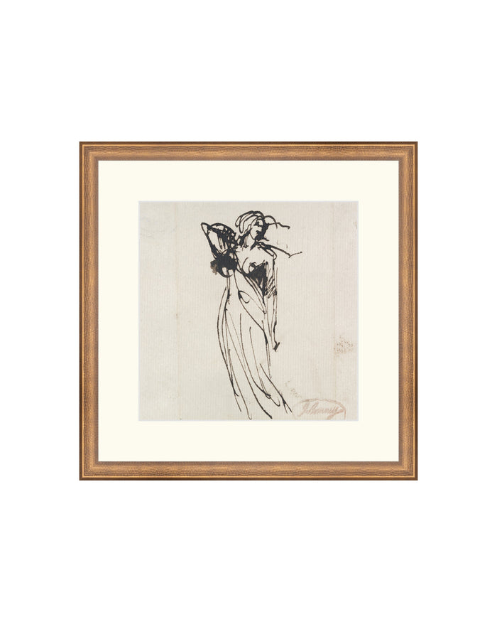 Silhouette Sketch Art Print by Splendus