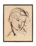 Sketch of a Lady Art Print by Splendus