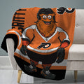 Sleep Squad Philadelphia Flyers Gritty 60” x 80” Raschel Plush Blanket