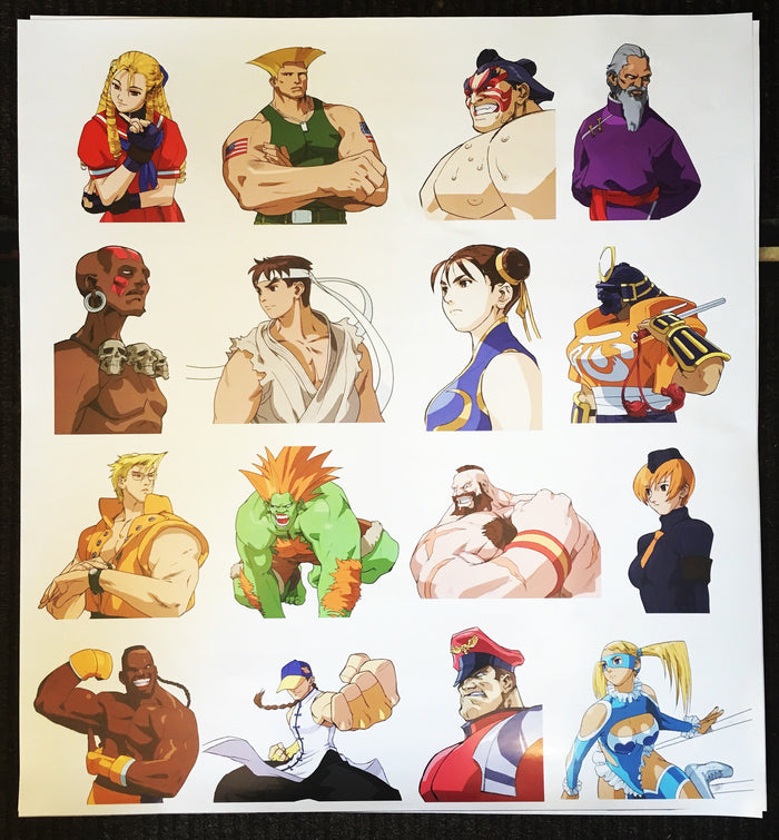 Street Fighter Alpha 3 III Side Art Decals - Escape Pod Online