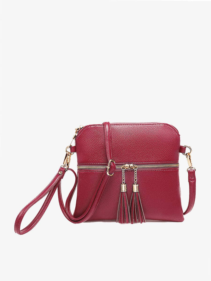 Tara Double Zip Crossbody Purse - 2 Styles