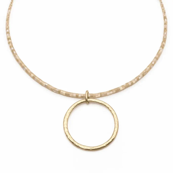 The Heishi "Big Gold" Necklace by Erin Gray