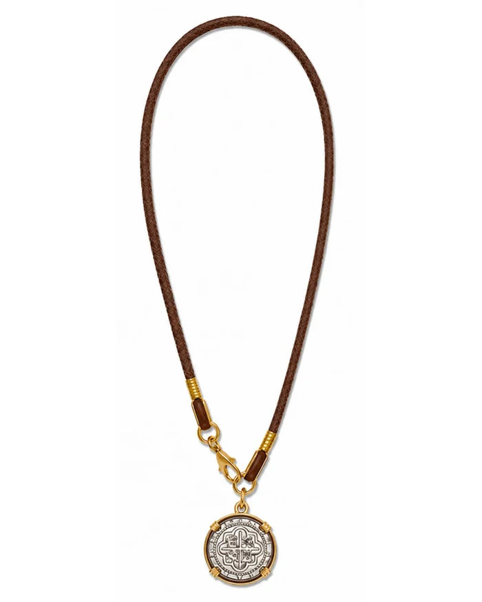 The Navigator Silver Coin Necklace by Erin Gray
