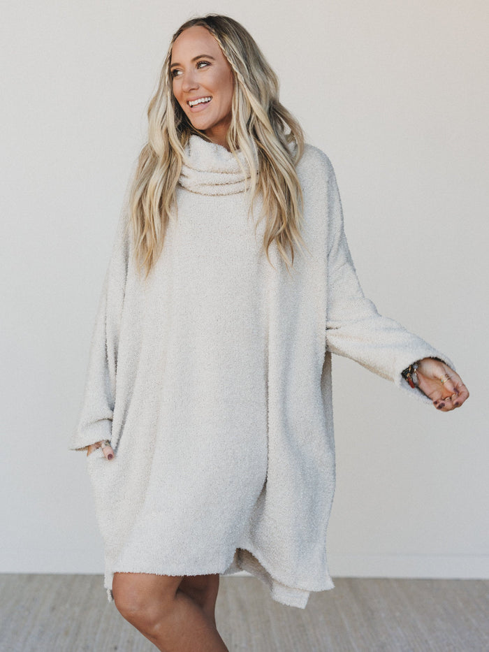 The Nest Hartlie Sweater Dress - Seashell - Pre Order