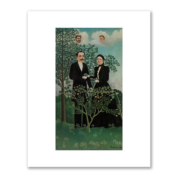 Henri Rousseau, The Past and the Present, or Philosophical Thought (Le passé et le présent, ou Pensée philosophique), 1899, Barnes Foundation. Fine Art Prints in various sizes by Museums.Co