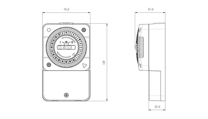 Timeguard NTT05 24 Hour Slimline General Purpose Timeswitch