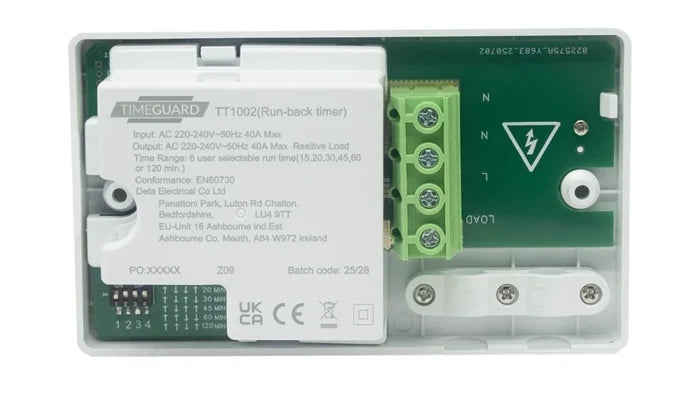 Timeguard TT1002 HobGuard 2 Gang 40A Hob Timer Switch
