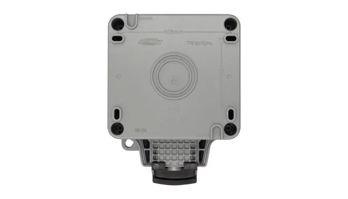 Timeguard TW1207DPN Weathersafe IP66 1 Gang 13A Switched Socket DP with Neon