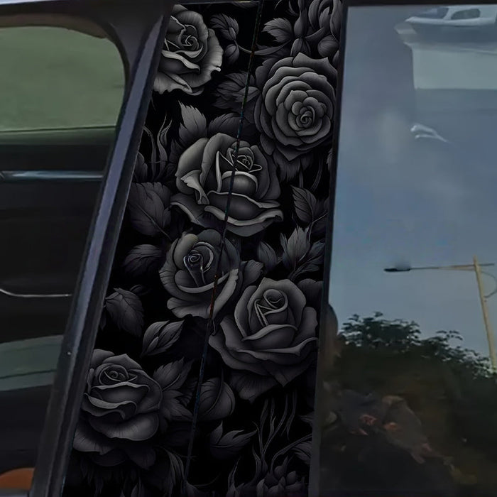 Un juego de pegatinas decorativas para los pilares B de tu coche-ES