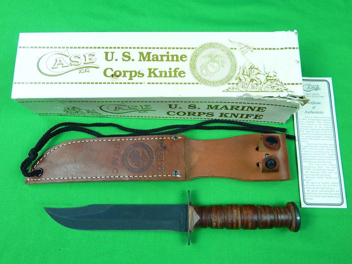 US '98 CASE XX USMC Marine Corps Commemorative Combat Fighting Knife Sheath Box