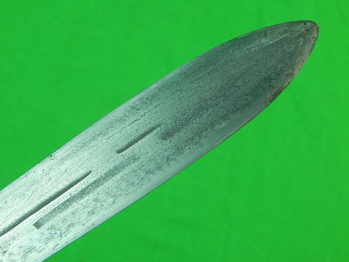 US WW2 1943 Trench Art Custom Hand Made Spear Head Theater Fighting Knife Sheath
