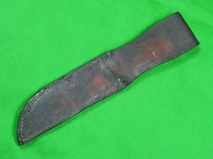 US WW2 Leather Scabbard Sheath Case Holster for Navy MK1 Fighting Knife