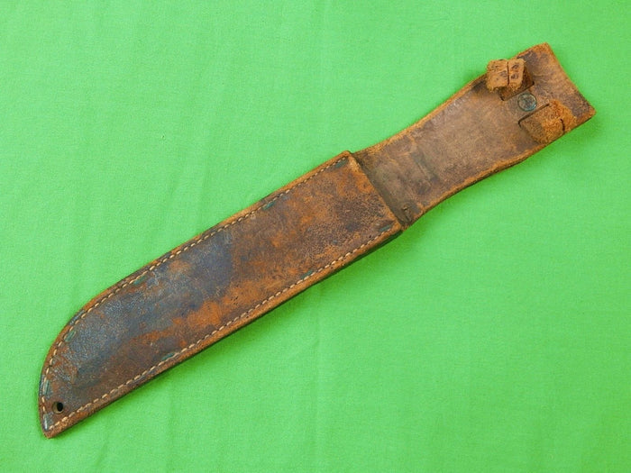 US WW2 Leather Sheath Scabbard for Fighting Knife