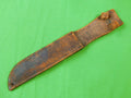 US WW2 Leather Sheath Scabbard for Fighting Knife