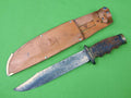 US WW2 WWII Custom Handmade Huge Theater Fighting Knife w/ German Sheath