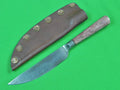 Vintage Custom Hand Made Hunting Knife w/ Sheath
