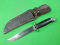 Vintage Post WW2 US WESTERN Shark Boulder CO Hunting Fighting Knife w/ Sheath