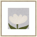 White Tulip glazed art print by Gabrielly Guedes, front view