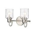 Z-Lite Kinsley Brushed Nickel 2 Light Vanity 340-2V-BN