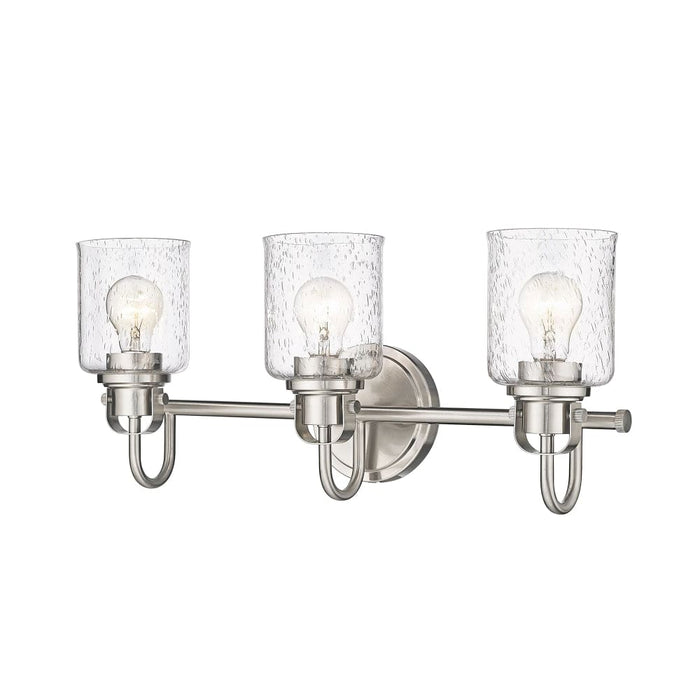 Z-Lite Kinsley Brushed Nickel 3 Light Vanity 340-3V-BN