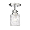 Z-Lite Kinsley Chrome 1 Light Flushmount 340F1-CH