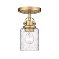 Z-Lite Kinsley Heirloom Gold 1 Light Flushmount 340F1-HG
