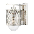 Z-Lite Kipton Polished Nickel 1 Light Wall Sconce 3037-1S-PN