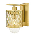 Z-Lite Kipton Rubbed Brass 1 Light Wall Sconce 3037-1S-RB
