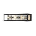 Z-Lite Kube Matte Black Brushed Nickel Vanity 480-3V-MB-BN - Bath & Vanity
